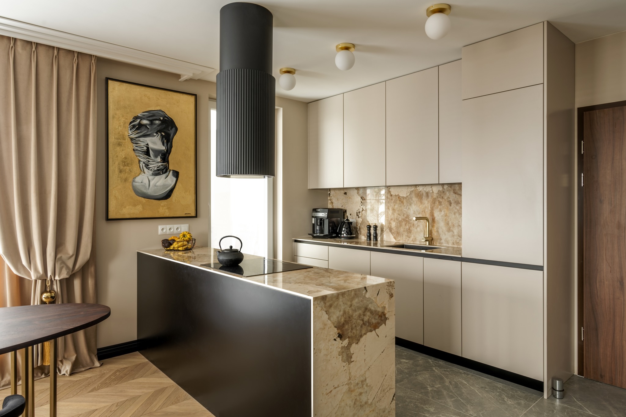 Blat kuchenny z materiału Dekton Khalo