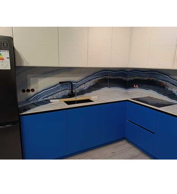 Blaty kuchenne ze spieku Franko Luxury Agata Blue