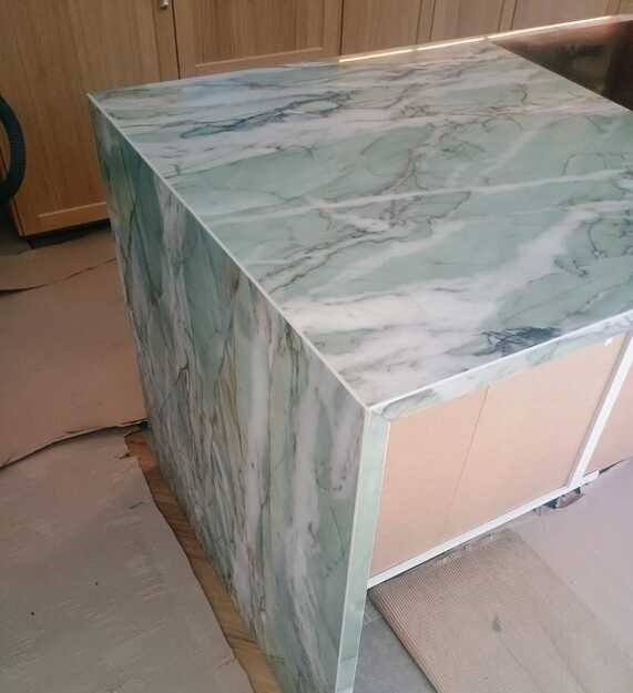Wyspa kuchenna ze spieku Franko Luxury Tiffany Green