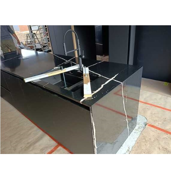 Elementy kuchenne z konglomeratu Silestone Et Noir