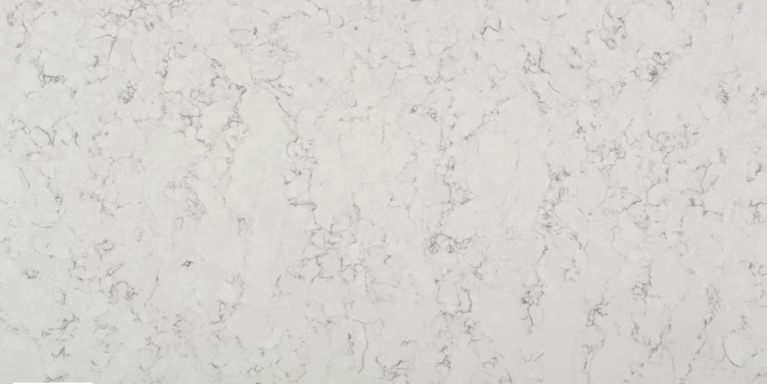 Blat kuchenny z konglomeratu Silestone Blanco Orion, wykonany na wymiar, szary, biały – polerowany