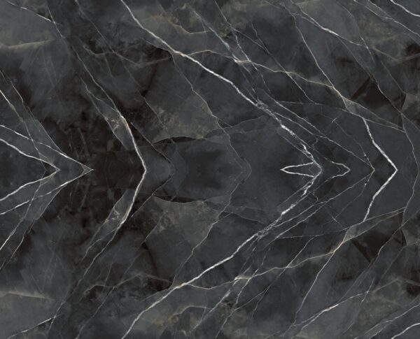 Blat łazienkowy ze spieku kwarcowego Laminam Diamond Callacatta Black Starlit – polerowany