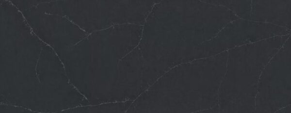 Blat łazienkowy z konglomeratu Silestone Charcoal Soapstone, czarny – matowy