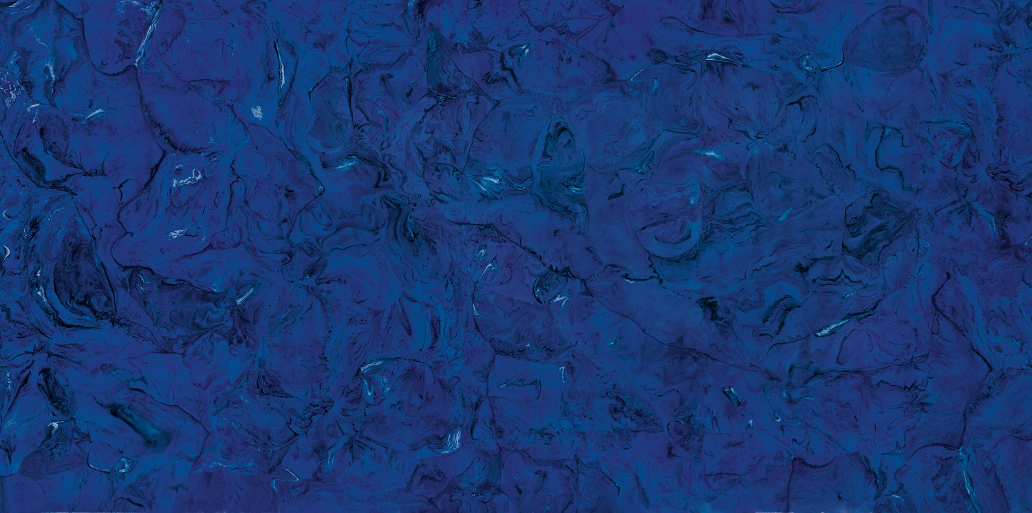 Blat łazienkowy ze spieku kwarcowego Laminam Fluidosolid Blu Lucidato – polerowany