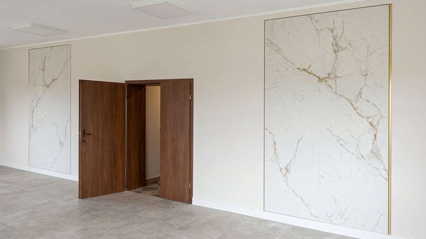 Spiek kwarcowy o wymiarach 320 x 160 cm, Franko White Gold na blat i okładzinę