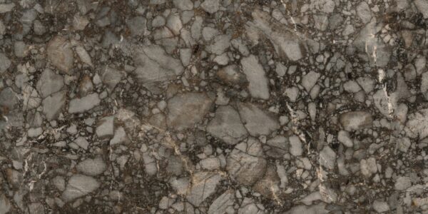 Blat kuchenny ze spieku kwarcowego Florim Marble River, wykonany na wymiar, brązowy – polerowany