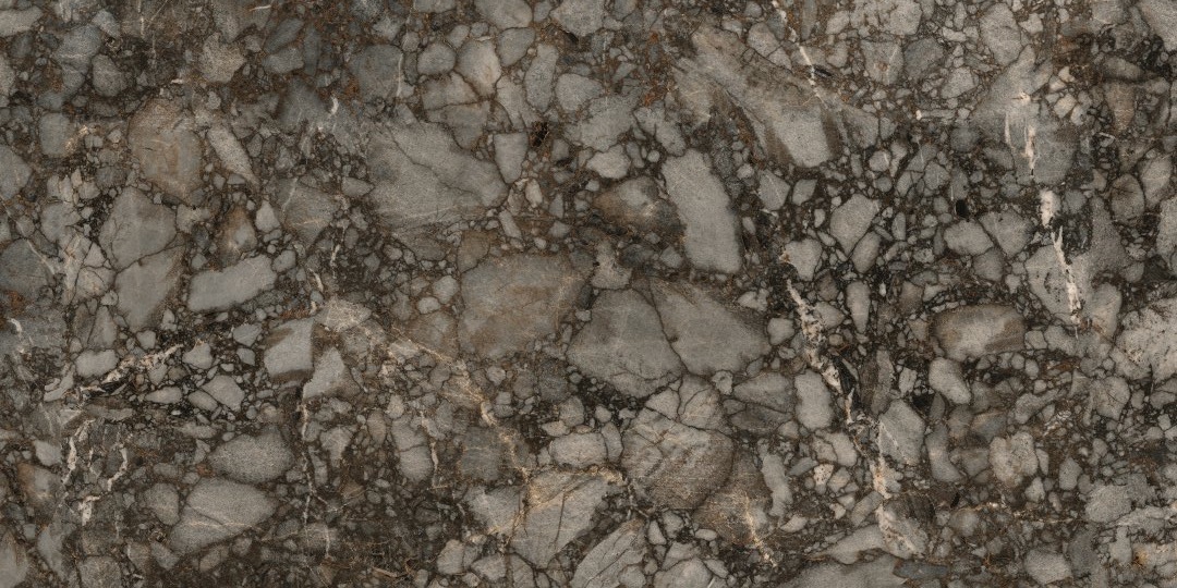 Blat kuchenny ze spieku kwarcowego Florim Marble River, wykonany na wymiar, brązowy – matowy