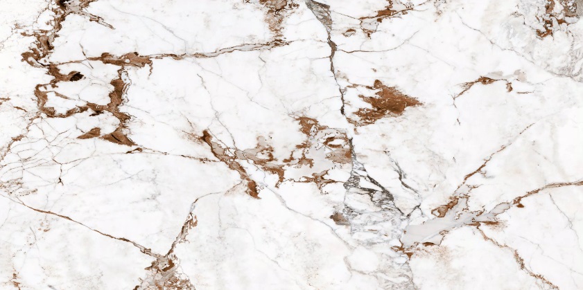 Blat łazienkowy ze spieku kwarcowego Florim Marble Capraia, biały – polerowany