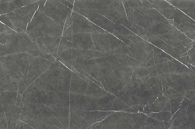 Blat łazienkowy ze spieku kwarcowego Florim Marble Gray, szary – polerowany