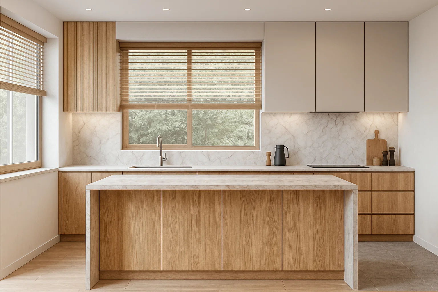 Blat kuchenny ze spieku kwarcowego Neolith Himalaya Crystal, wykonany na wymiar, szary – Ultrasoft