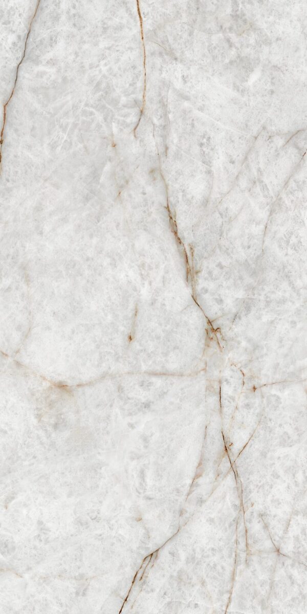 Blat łazienkowy ze spieku kwarcowego Neolith Himalaya Crystal, szary – polerowany