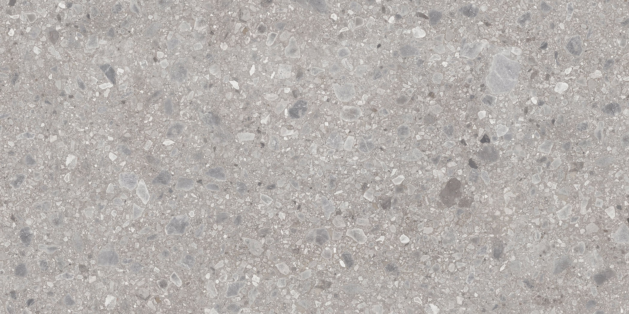 Blat kuchenny ze spieku kwarcowego Neolith Terrazo Ceppo, wykonany na wymiar, szary – Silk
