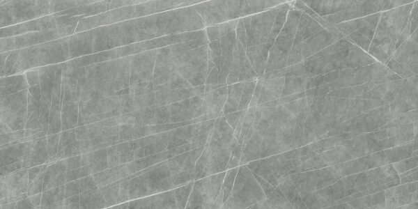 Blat łazienkowy ze spieku kwarcowego Neolith Zaha Stone, szary – Silk