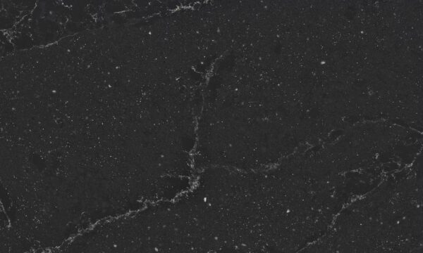 Blat kuchenny z konglomeratu Silestone Romantic ash, wykonany na wymiar, czarny – polerowany