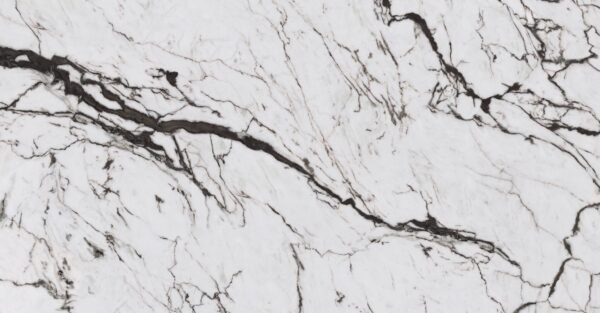 Blat łazienkowy ze spieku kwarcowego Neolith San Simone, biały – Silk