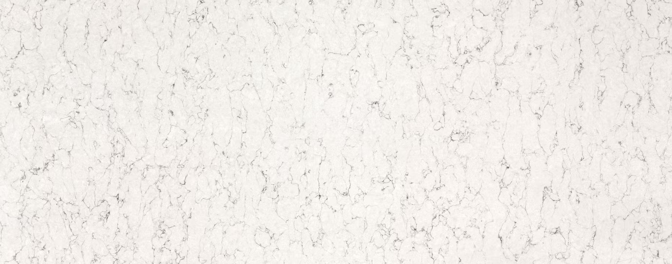 Blat łazienkowy z konglomeratu Silestone White Arabesque, biały – polerowany