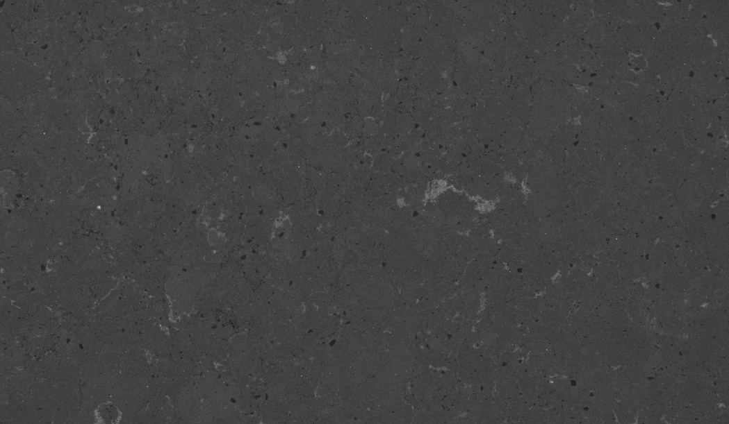 Blat kuchenny z konglomeratu Silestone Cinder Craze, wykonany na wymiar, ciemnoszary, czarny – Suede