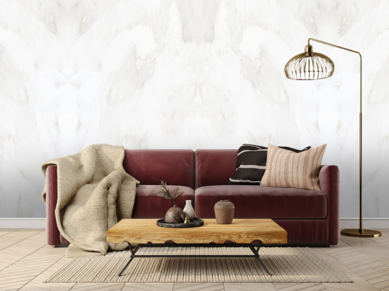 Spiek kwarcowy o wymiarach 320 x 160 cm, Franko Mystique White na blat i okładzinę