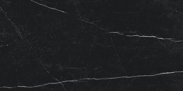 Blat kuchenny ze spieku kwarcowego Florim Marble Marquinia, wykonany na wymiar, czarny – polerowany