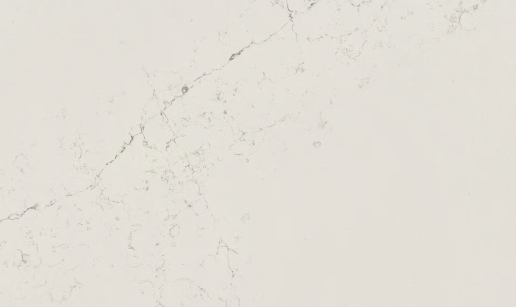 Blat kuchenny z konglomeratu Silestone Siberian Frost, wykonany na wymiar, biały – polerowany