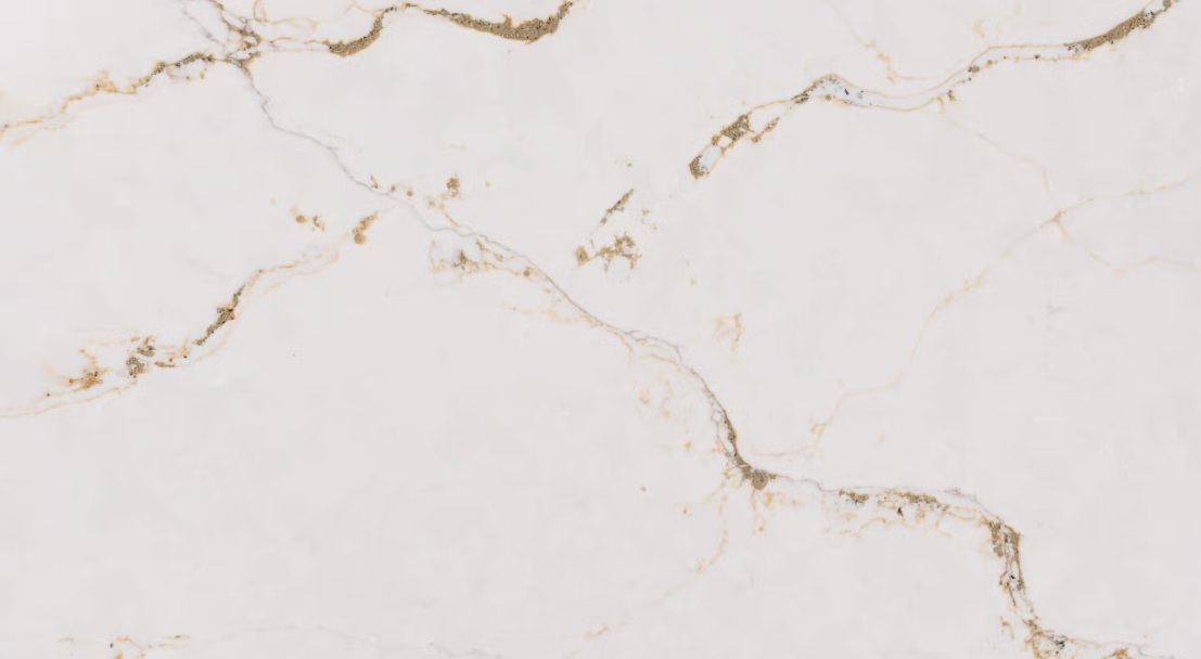 Blat kuchenny z konglomeratu Silestone Versailles Ivory, wykonany na wymiar, kremowy – polerowany