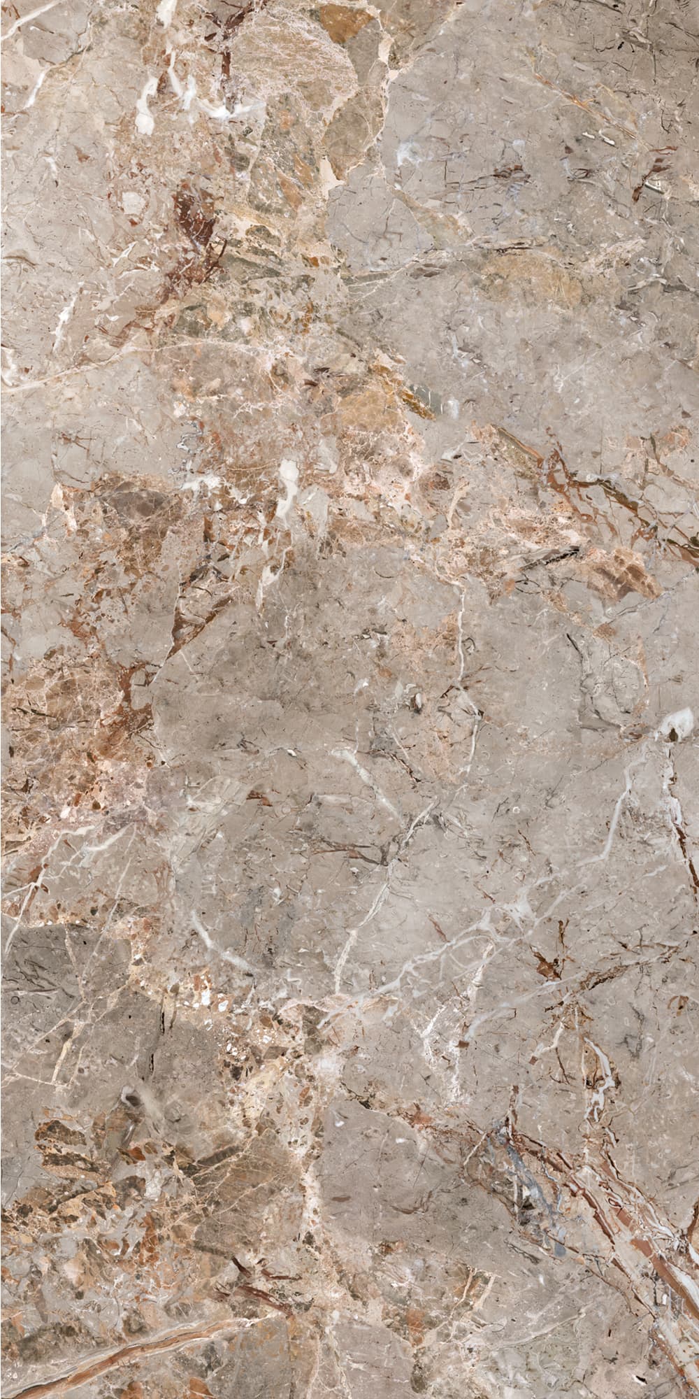 Okładzina ścienna do kuchni (Backsplash) ze spieku kwarcowego Ava Breccia Argentum 120 x 280 cm, grubość 6 mm