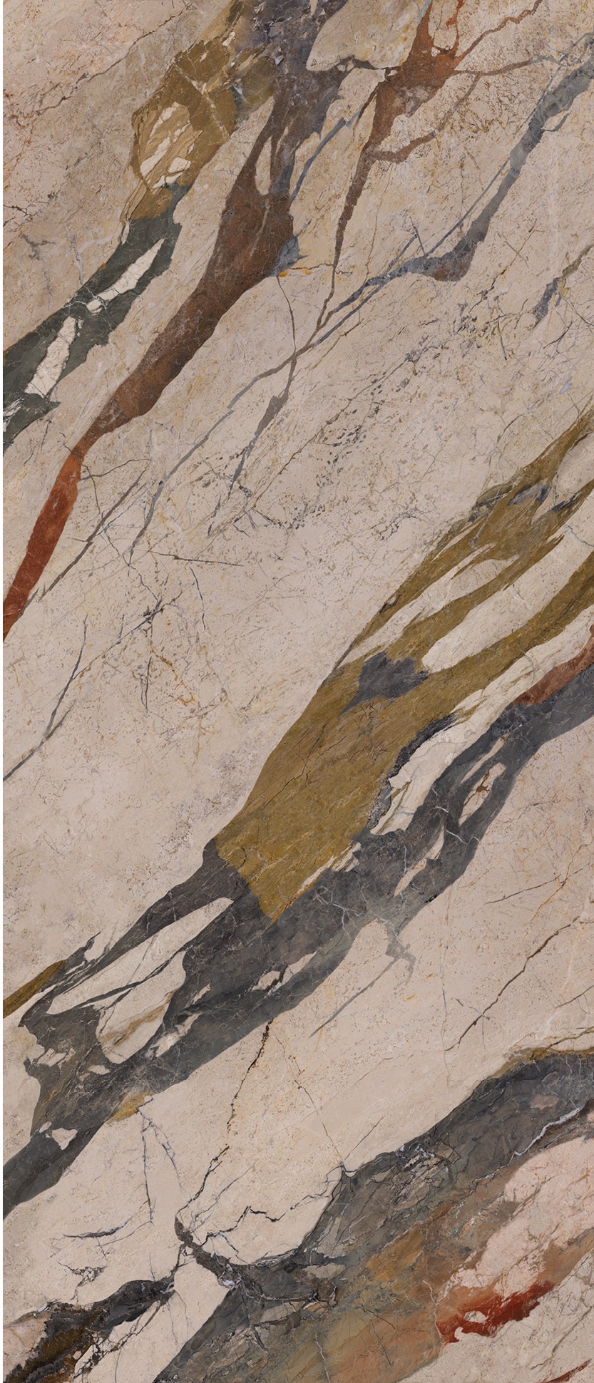 Fartuch kuchenny (Backsplash) ze spieku kwarcowego Ava Breccia Sicilia 120 x 280 cm, grubość 6 mm