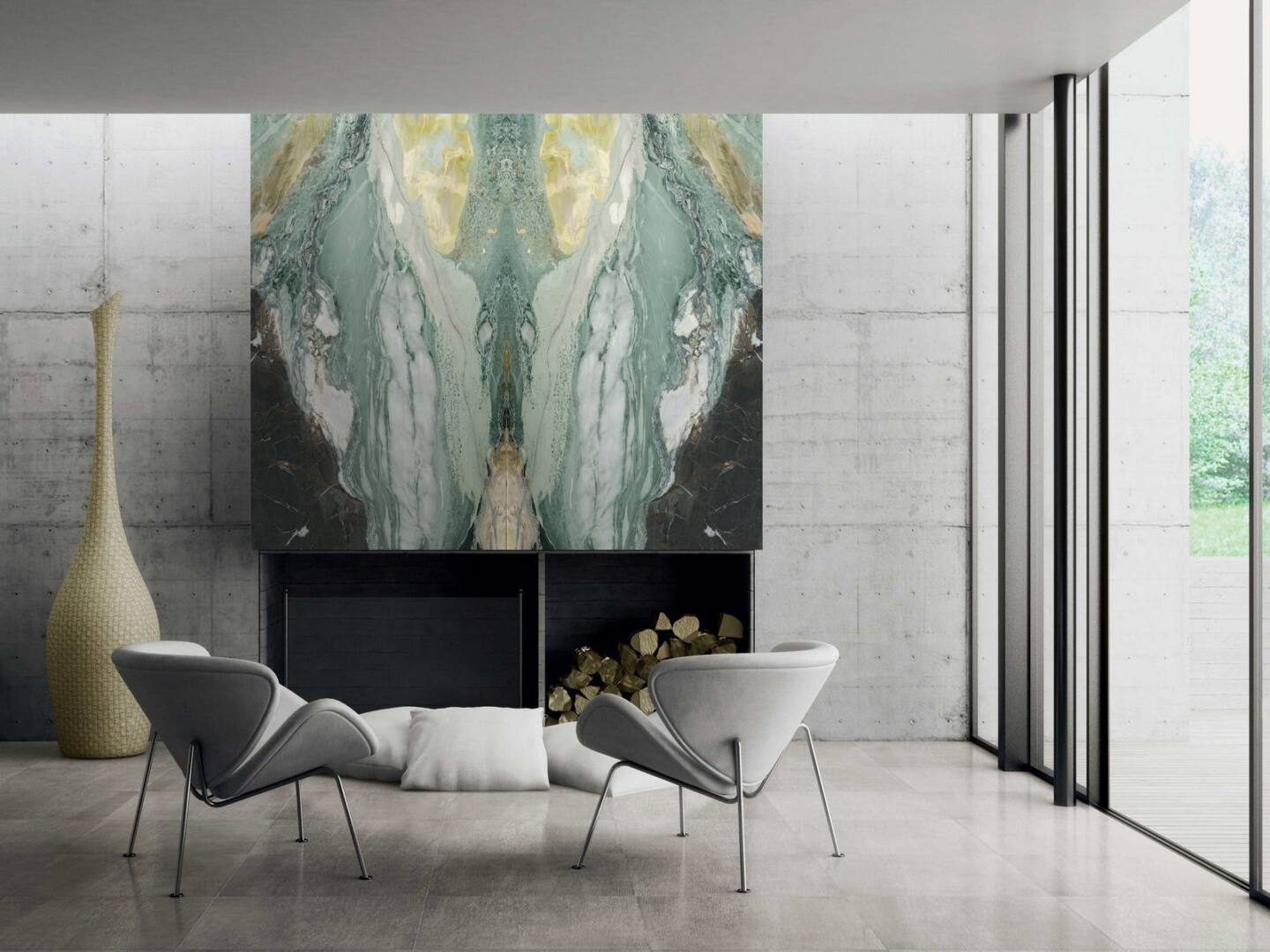 Spiek kwarcowy o wymiarach 320 x 160 cm, Franko Eternal Green na blat i okładzinę