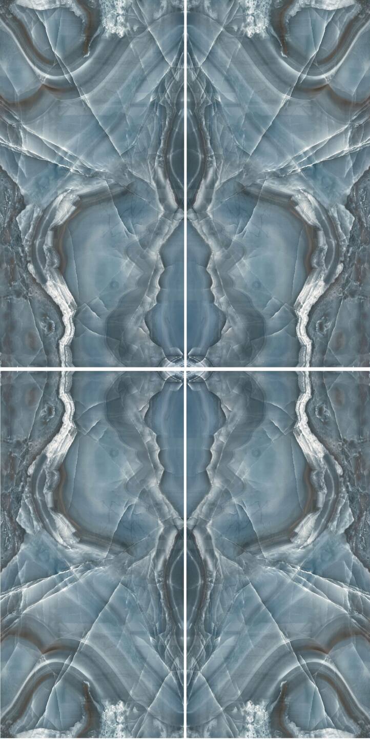 Spiek kwarcowy o wymiarach 320 x 160 cm, Franko Crystal Blue na blat i okładzinę