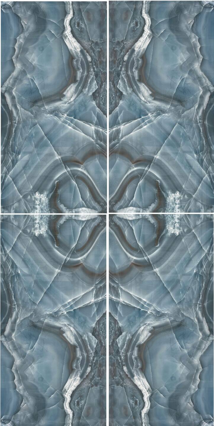Spiek kwarcowy o wymiarach 320 x 160 cm, Franko Crystal Blue na blat i okładzinę
