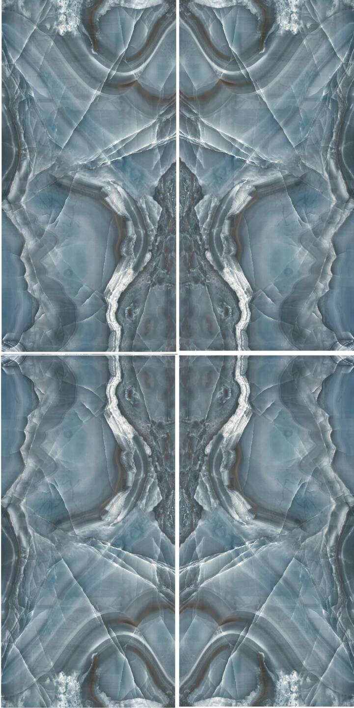 Spiek kwarcowy o wymiarach 320 x 160 cm, Franko Crystal Blue na blat i okładzinę