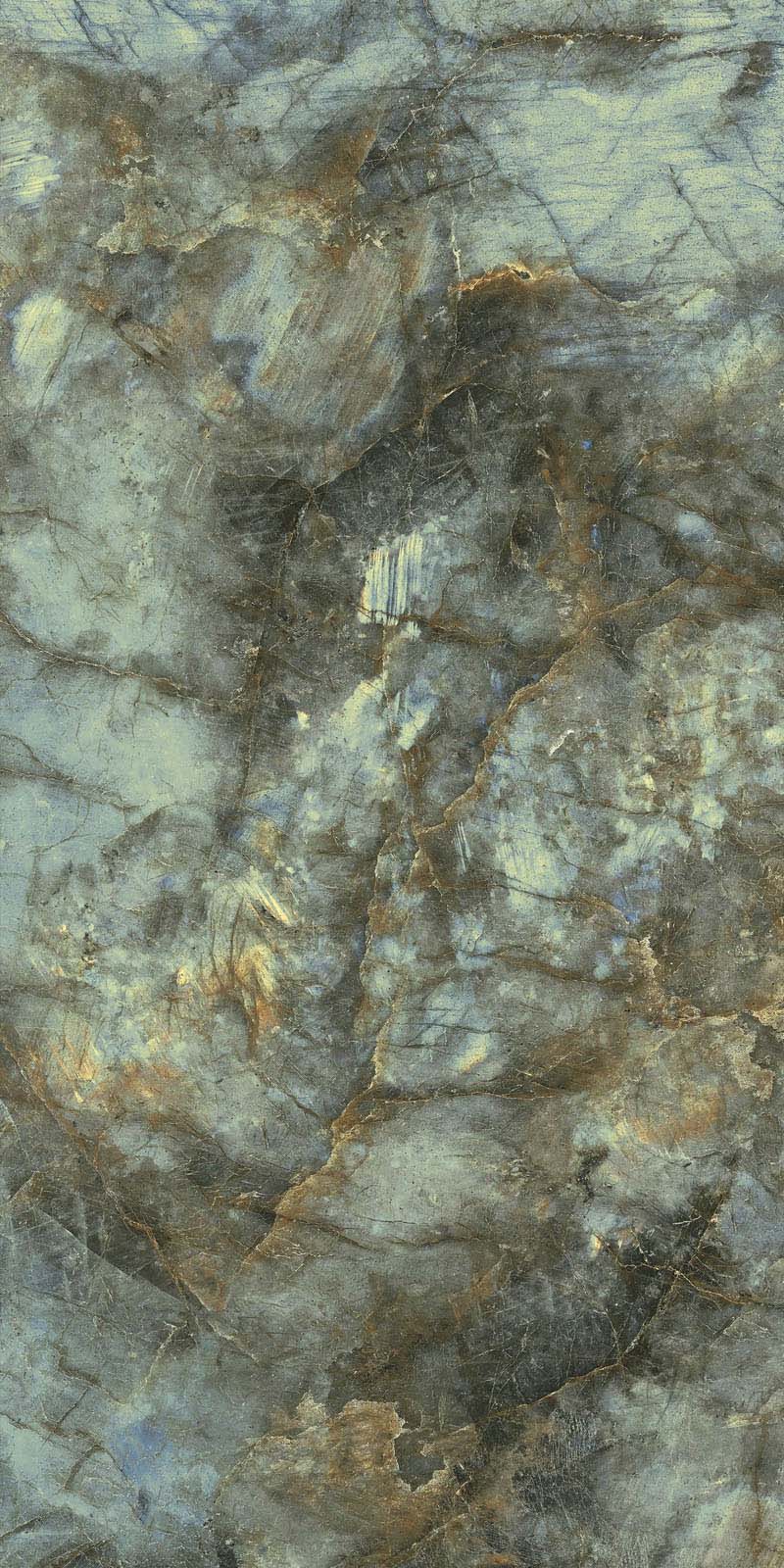 Okładzina ścienna do kuchni (Backsplash) ze spieku kwarcowego Rondine Canova Labradorite 120 x 280 cm, grubość 6 mm