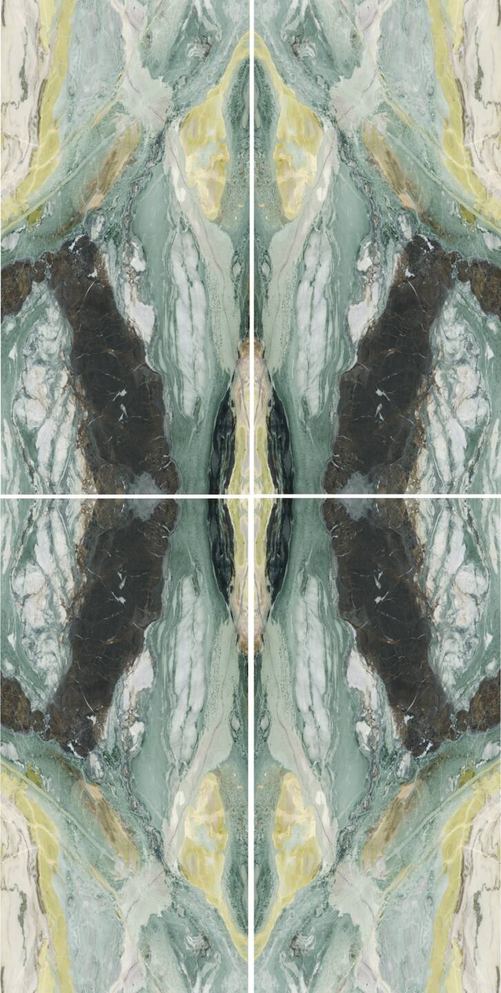 Spiek kwarcowy o wymiarach 320 x 160 cm, Franko Eternal Green na blat i okładzinę