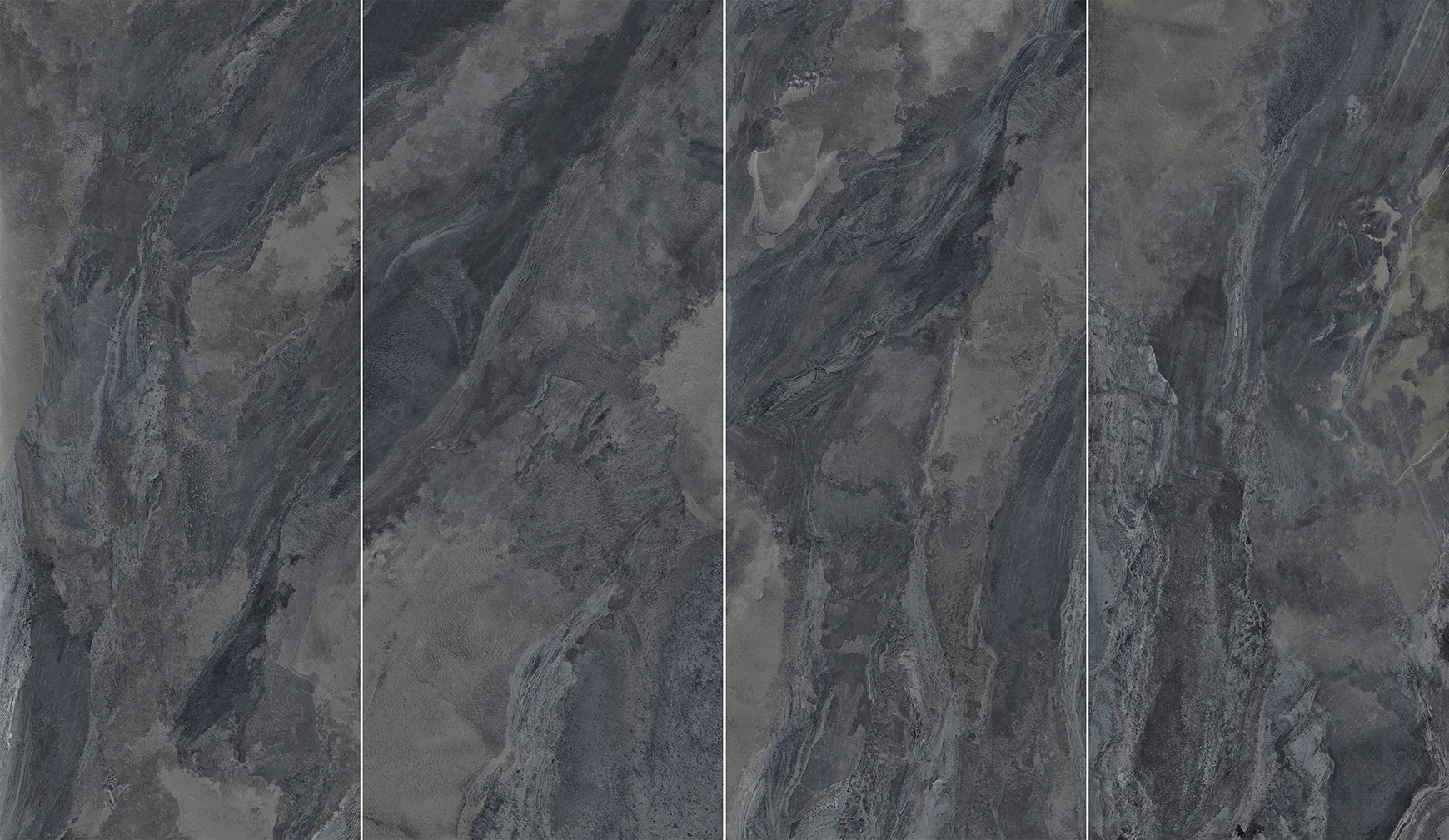 Okładzina ścienna do kuchni (Backsplash) ze spieku kwarcowego Ava Deep Stone Blue 120 x 280 cm, grubość 6 mm