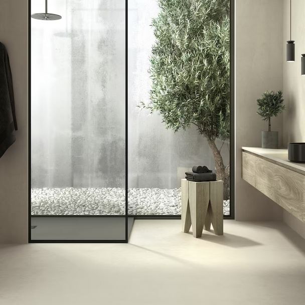 Fartuch kuchenny (Backsplash) ze spieku kwarcowego Dekton Sasea – matowy