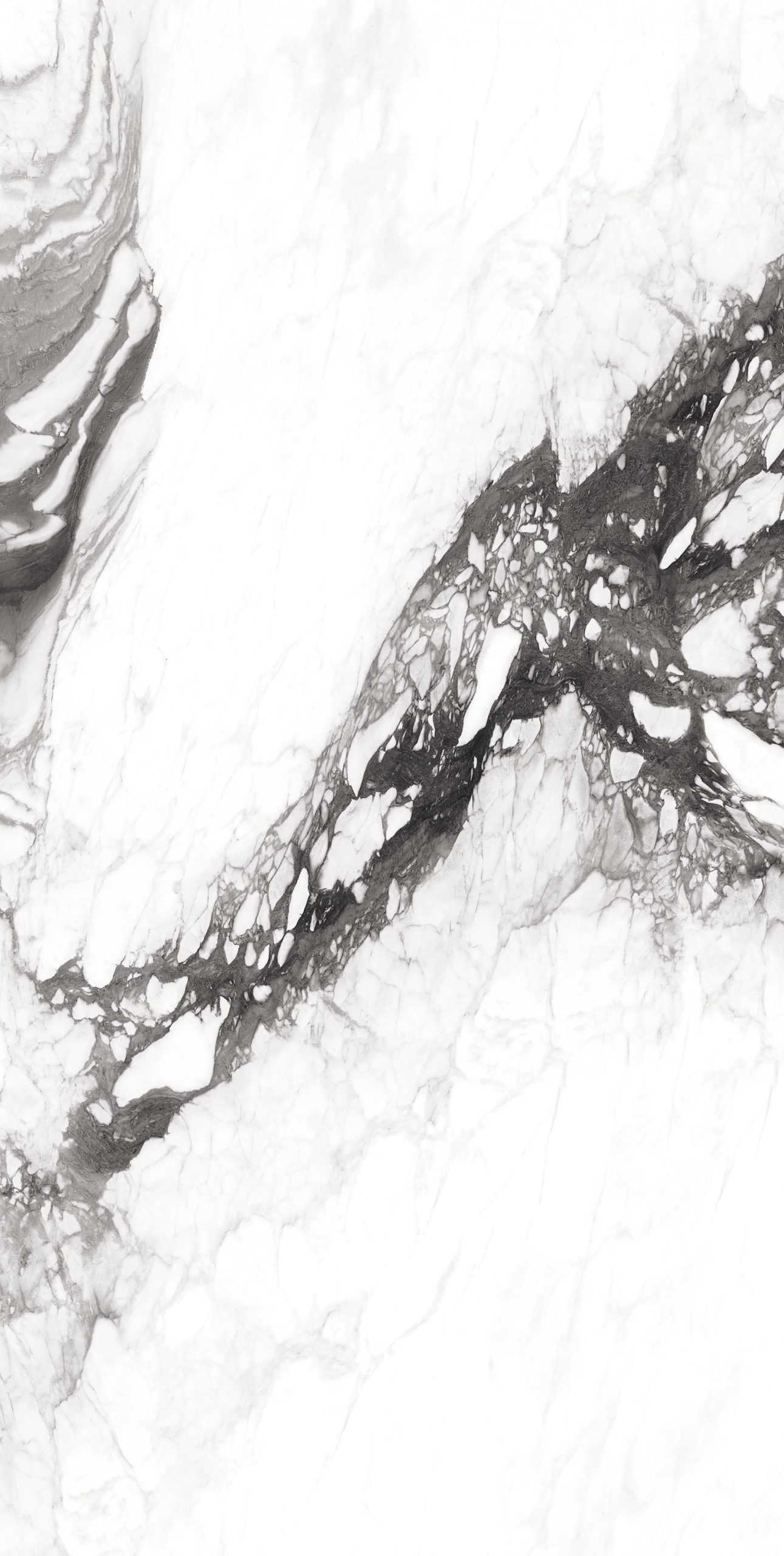Okładzina ścienna do kuchni (Backsplash) ze spieku kwarcowego Franko Arabescato Fantasia 160 x 320 cm, grubość 6 mm