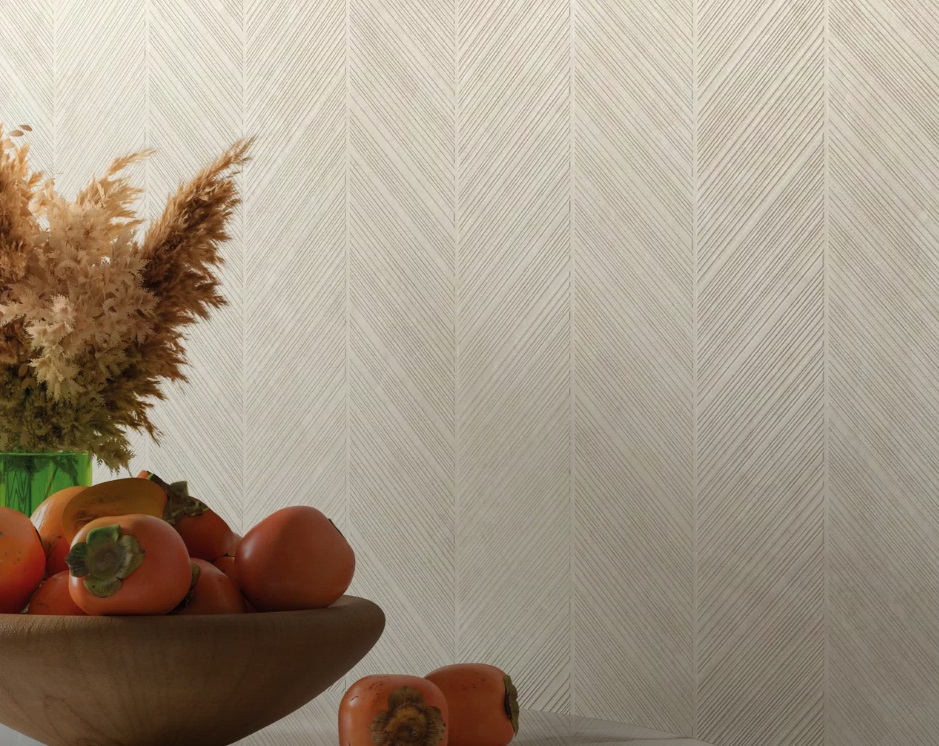 Okładzina ścienna do kuchni (Backsplash) ze spieku kwarcowego Mirage Elysian EY01 Arrow Mediterranera 120 x 278 cm, grubość 6 mm