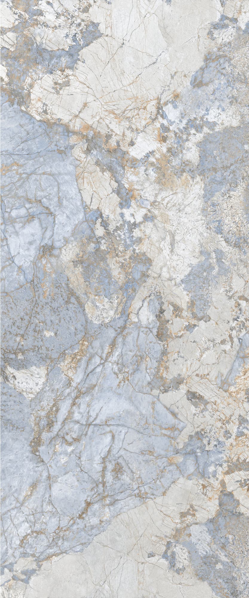 Okładzina ścienna do kuchni (Backsplash) ze spieku kwarcowego Ava Gemstone Ocean 120 x 280 cm, grubość 6 mm