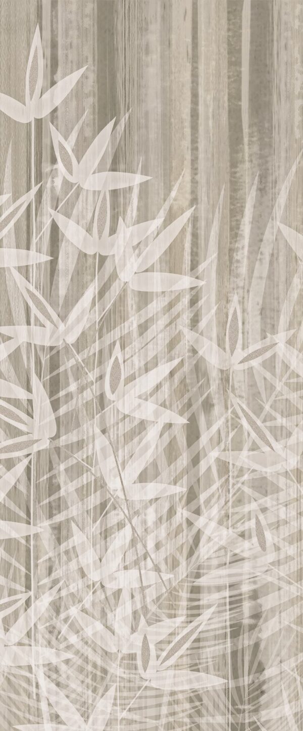 Fartuch kuchenny (Backsplash) ze spieku kwarcowego Ava Imagine Shadow Leaves 120 x 280 cm, 6 mm