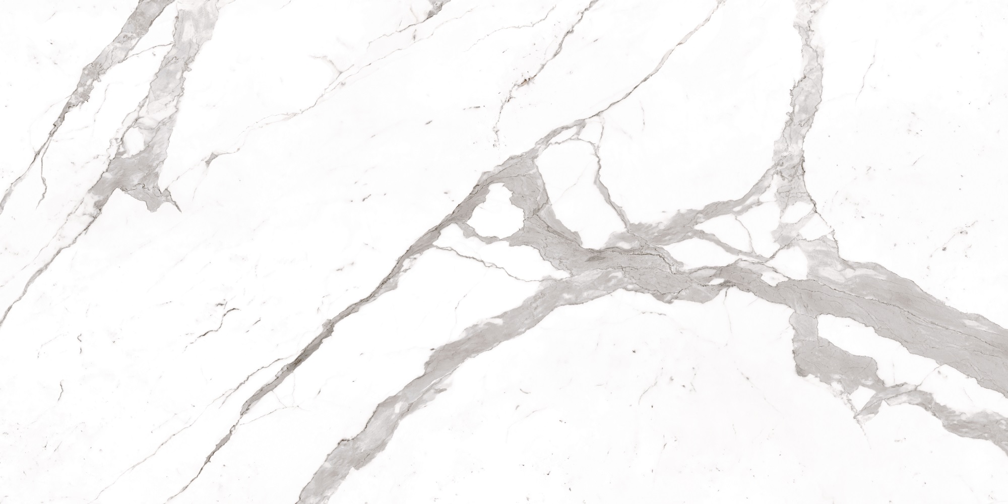 Fartuch kuchenny (Backsplash) ze spieku kwarcowego Laminam Bianco Statuario Venato – matowy