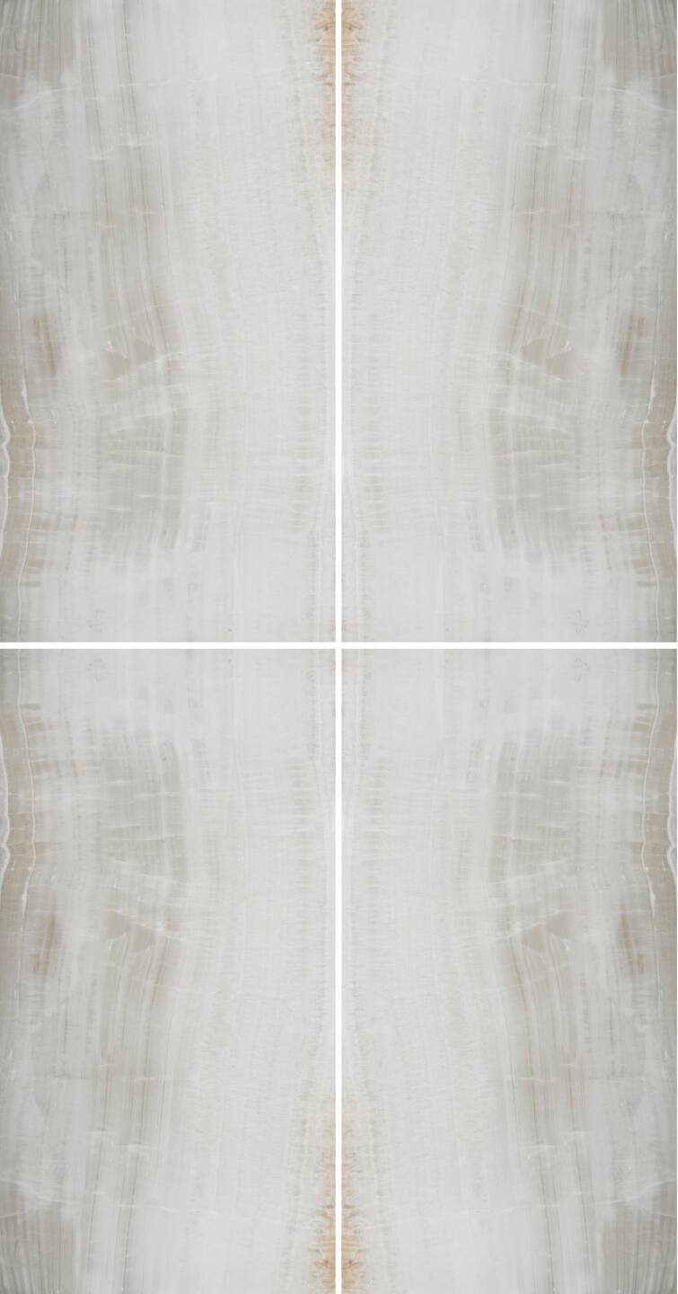 Spiek kwarcowy o wymiarach 320 x 160 cm, Franko Onice Avorio na blat i okładzinę