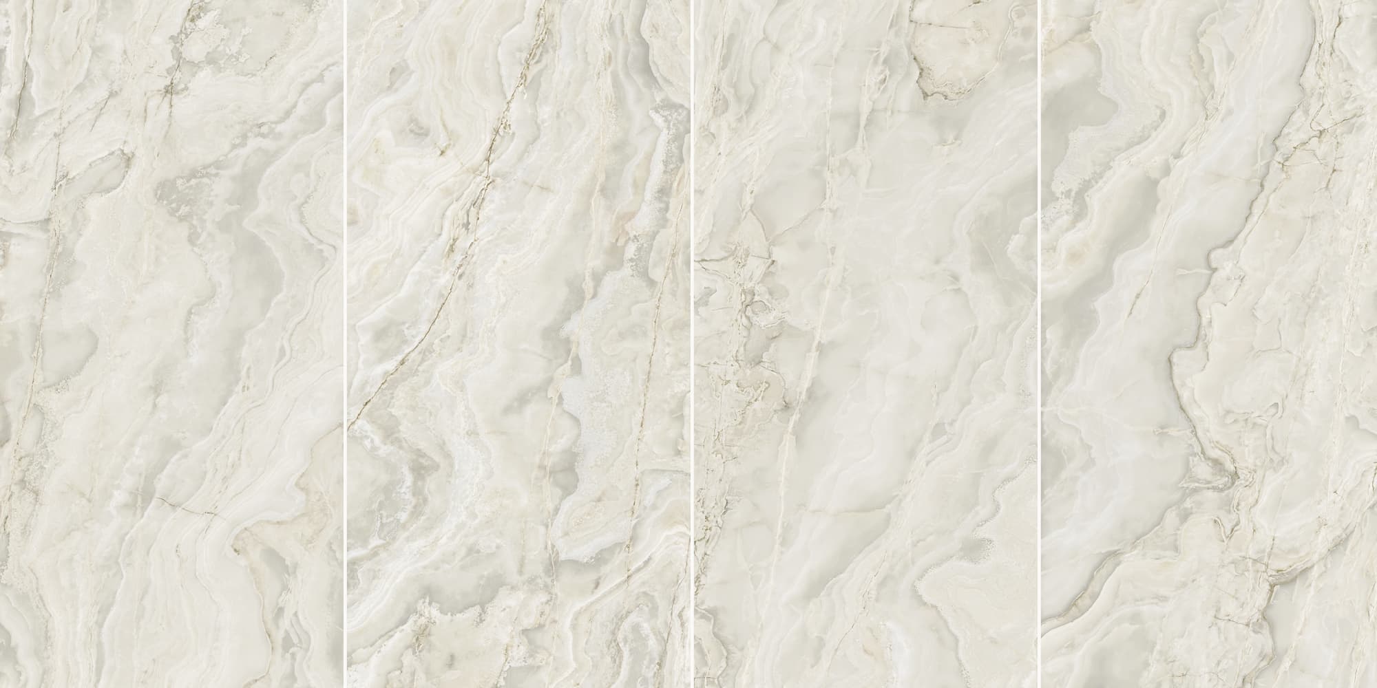 Okładzina ścienna do kuchni (Backsplash) ze spieku kwarcowego Ava Onice Avorio 120 x 280 cm, grubość 6 mm