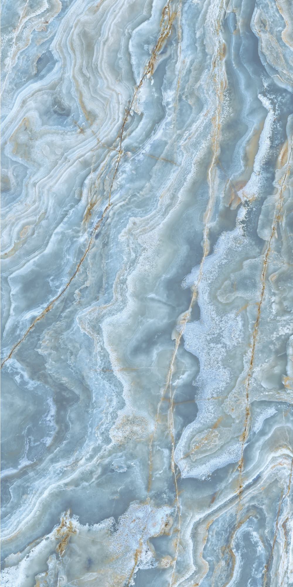 Fartuch kuchenny (Backsplash) ze spieku kwarcowego Ava Onice Cobalto 120 x 280 cm, grubość 6 mm