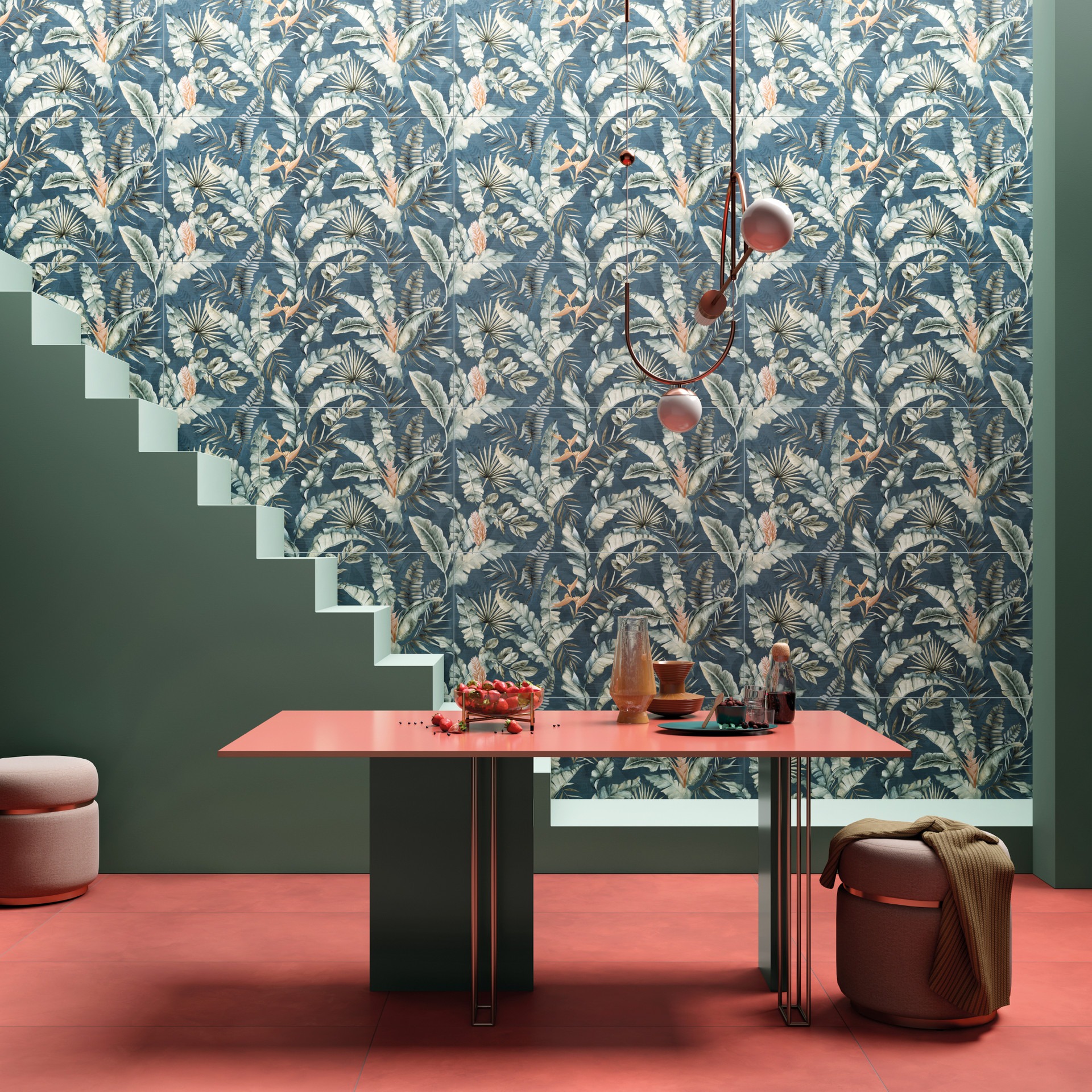 Okładzina ścienna do kuchni (Backsplash) ze spieku kwarcowego Mirage Papier Encanto Gold 120 x 278 cm, 6 mm