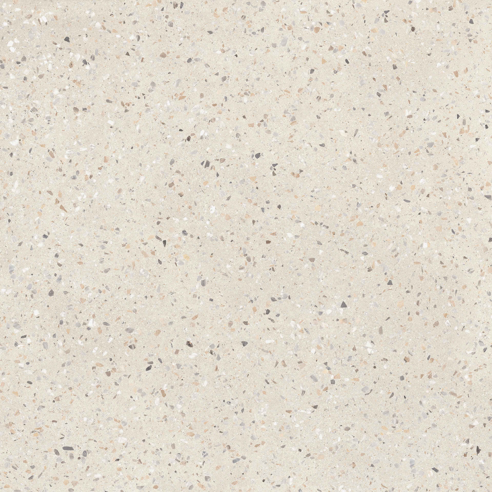 Fartuch kuchenny (Backsplash) ze spieku kwarcowego Mirage ReConcrete RO11 Terrazzo Rice 120×278 cm, grubość 6 mm