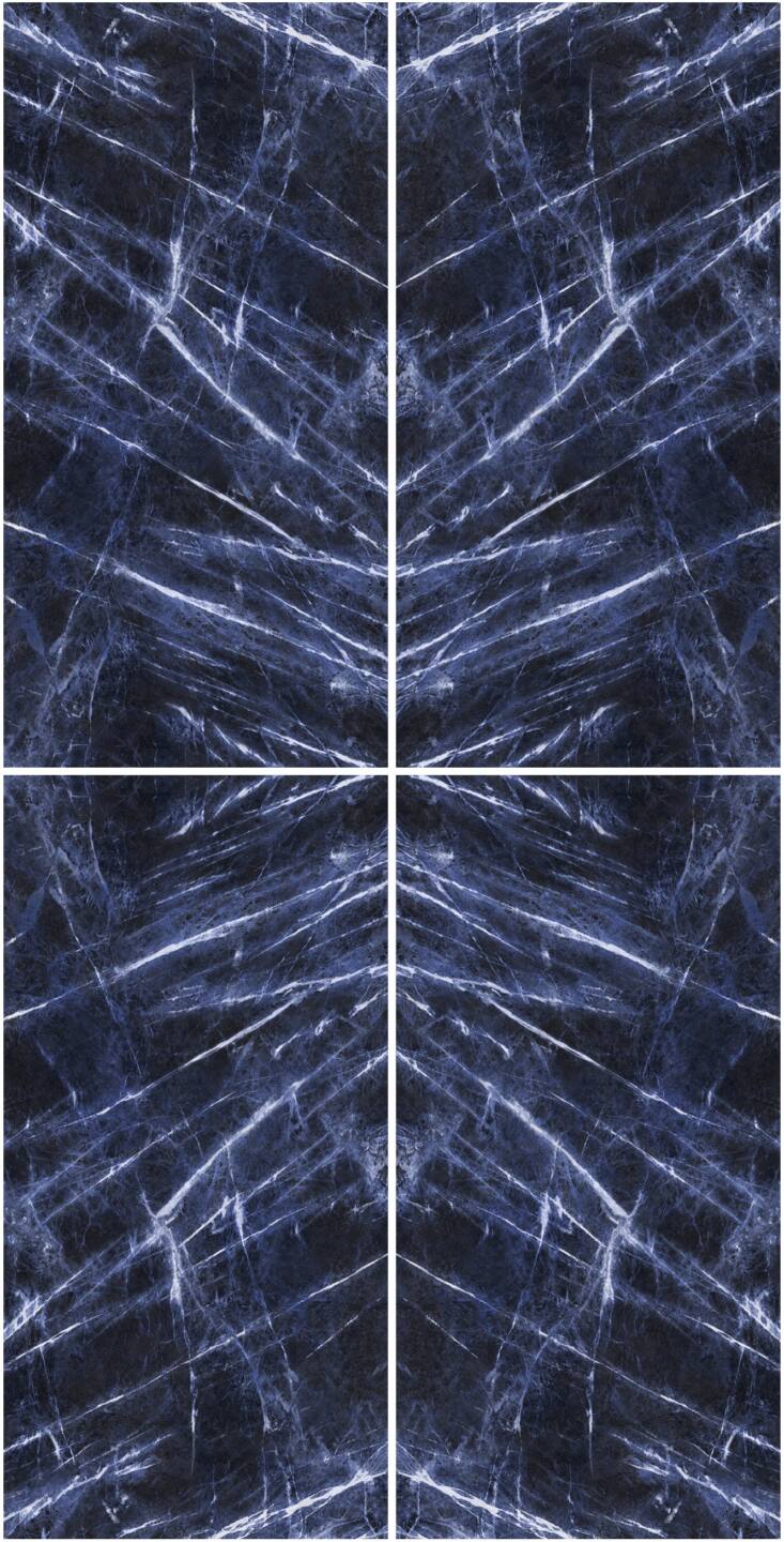 Spiek kwarcowy o wymiarach 320 x 160 cm, Franko Blue Infinity na blat i okładzinę