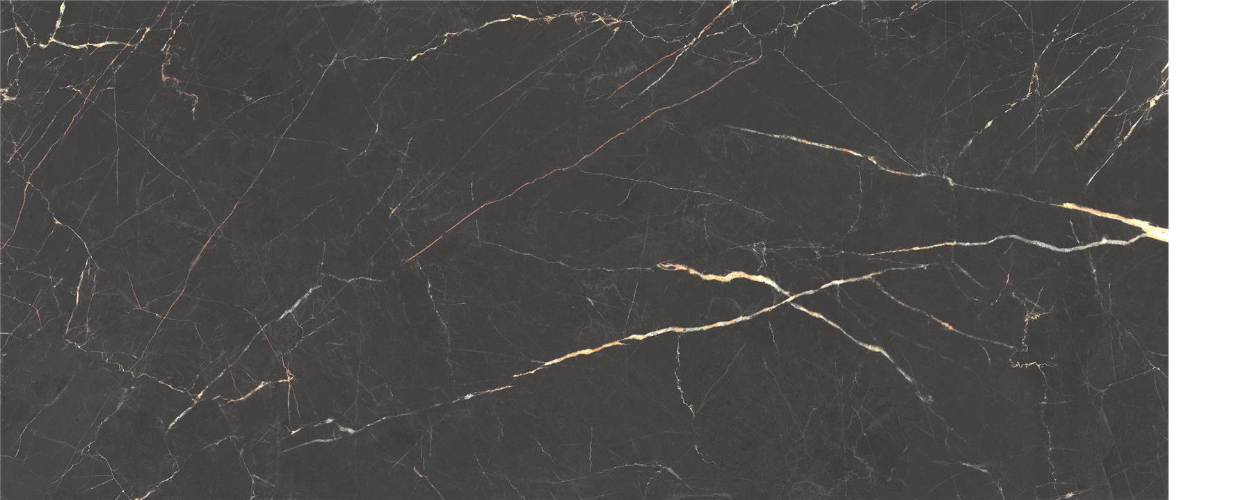 Okładzina ścienna do kuchni (Backsplash) ze spieku kwarcowego Alaplana Saint Laurent Black 120 x 280 cm, grubość 6 mm