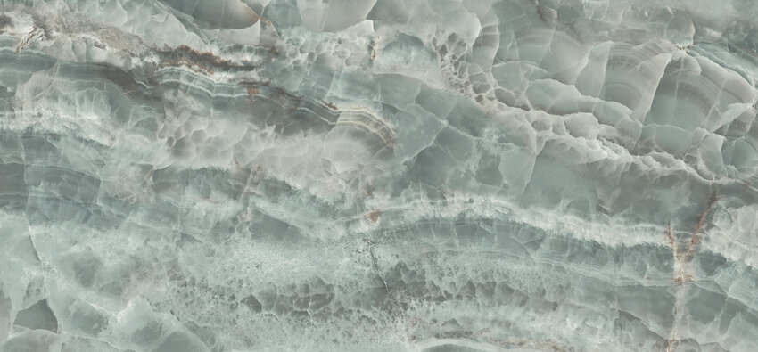 Fartuch kuchenny (Backsplash) ze spieku kwarcowego AB Saphire Jade 120 x 260 cm, grubość 7 mm