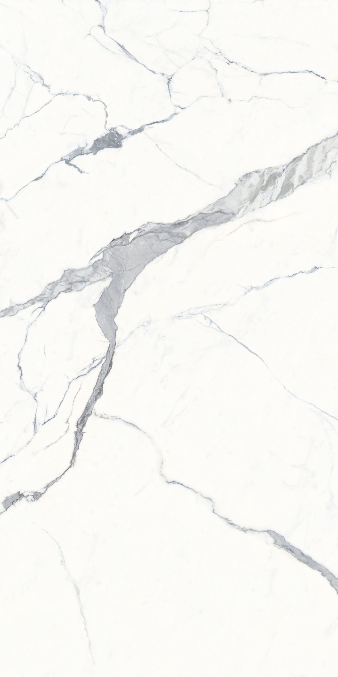 Okładzina ścienna do kuchni (Backsplash) ze spieku kwarcowego Franko Statuario Argento 160 x 320 cm, grubość 6 mm
