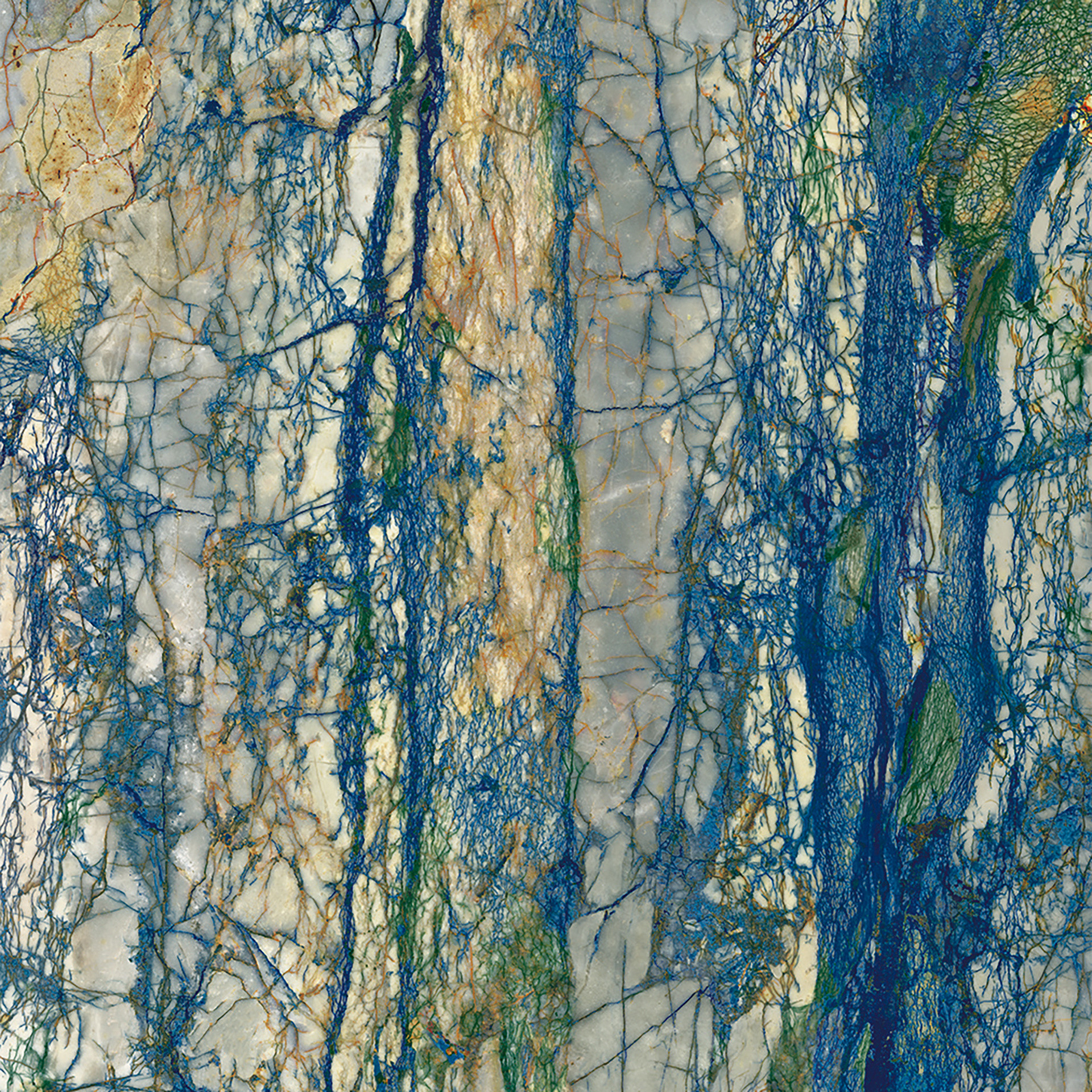 Fartuch kuchenny (Backsplash) ze spieku kwarcowego Mirage Wanderlust WA11 Siberian Malachite 120 x 278 cm, grubość 6 mm